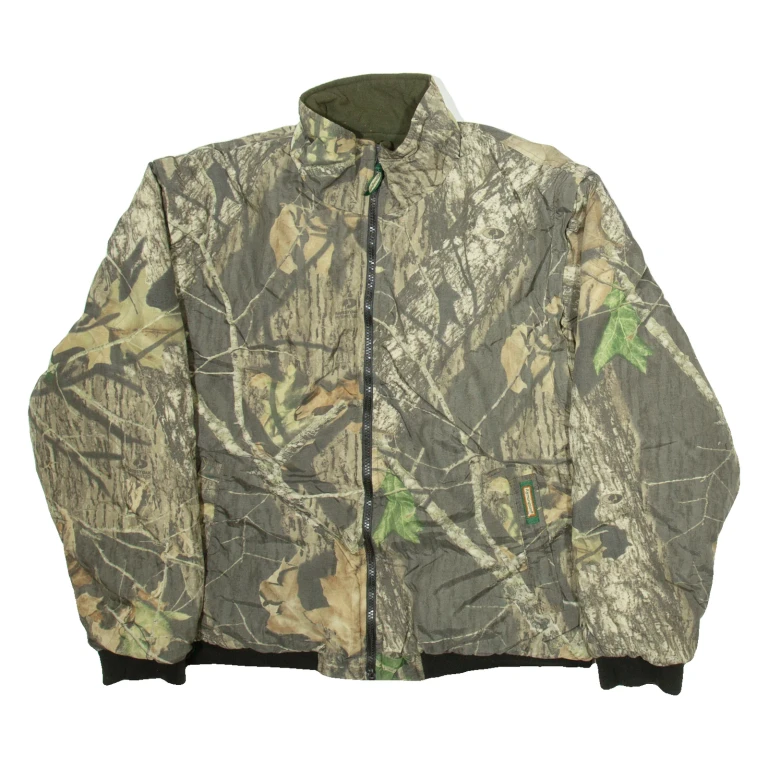 REMINGTON Mossy Oak Mens Jacket Green  Camouflage L