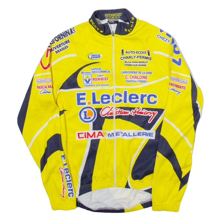 DIFFUSPORT Mens Jersey Yellow Long Sleeve XXS
