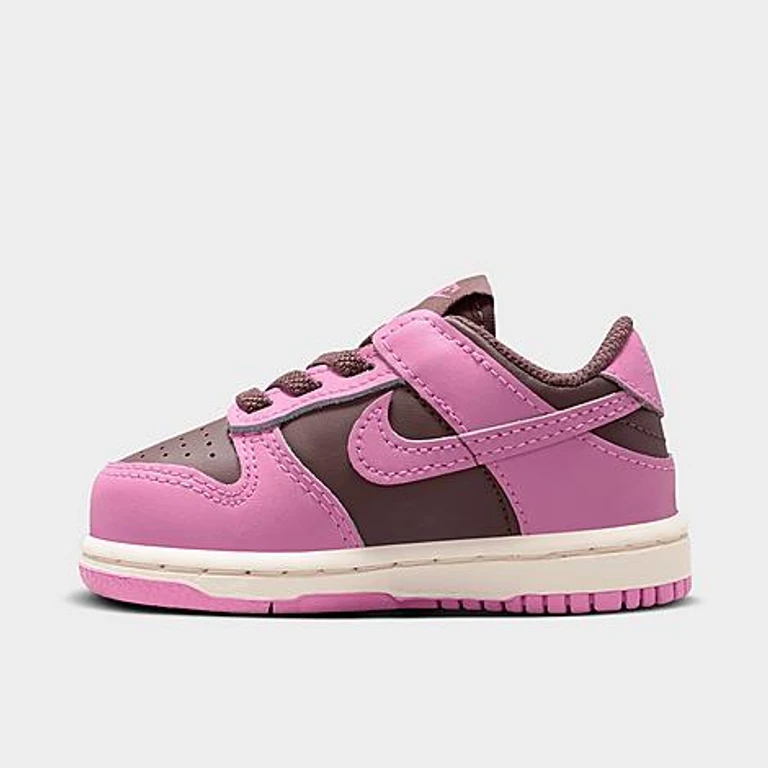 Nike Kids Toddler Dunk Low Casual Shoes in Tattoo/Pale Ivory/Light Magenta Size: 2.0
