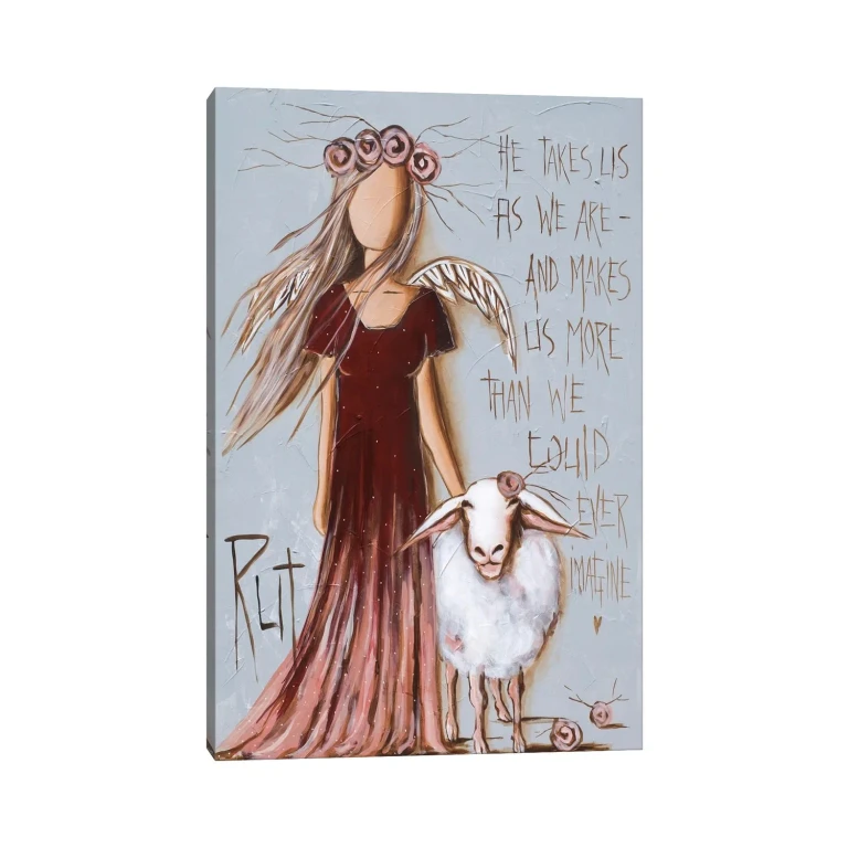 He Takes Us by Ruth's Angels - Canvas Gallery Wrap