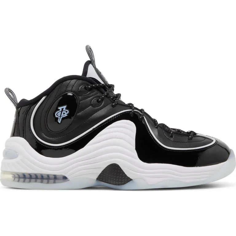 Men's Air Penny 2 'Black Patent Football Grey' Sneakers