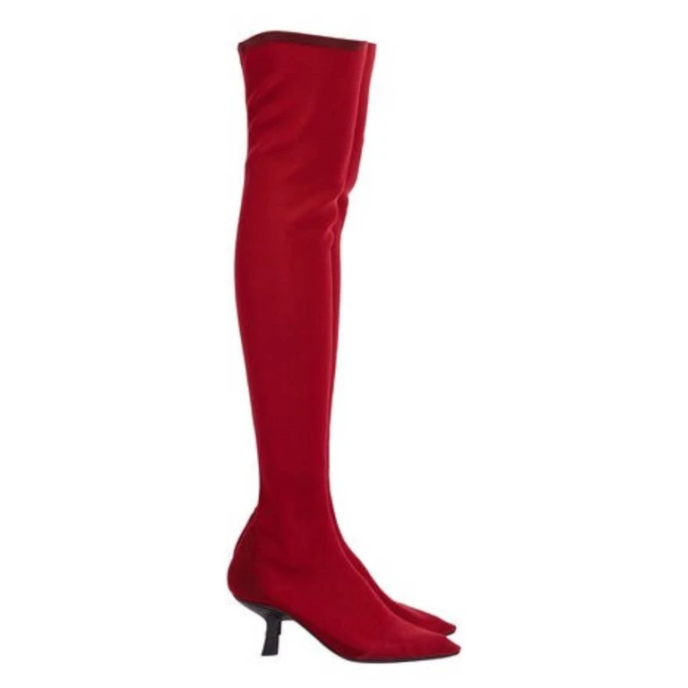 Over-the-Knee Stretch Boots, Size 7 C (01F907 763089)