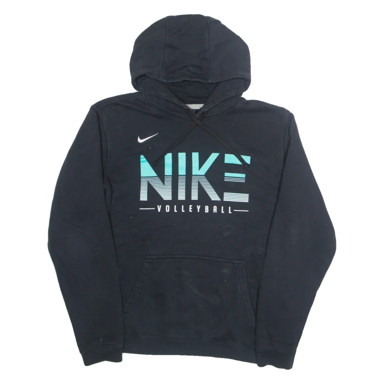 NIKE Volleyball Mens Black Hoodie USA L