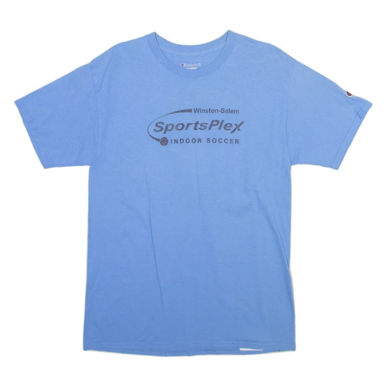 CHAMPION Mens T-Shirt Blue M