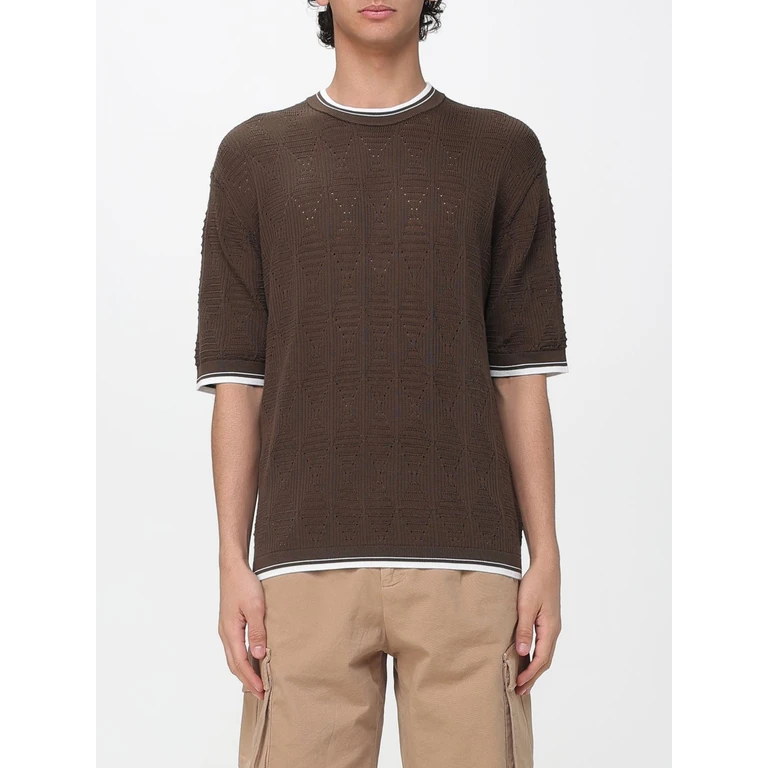 T-Shirt Men color Brown (S6LAMAKE011920)
