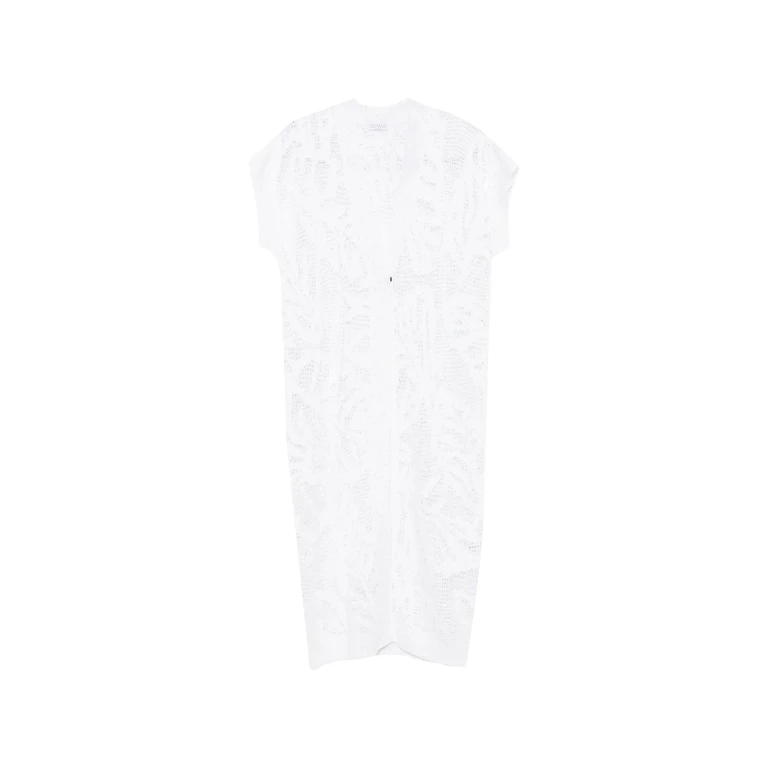 Brunello Cucinelli Sequin-embellished Open-knit Cardigan