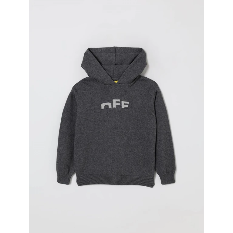 OFF-WHITE KIDS Sweater Kids color Grey (OBHU001F25KNI0010705)