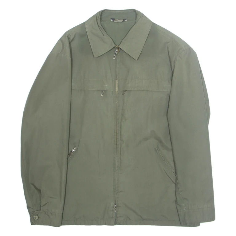 PROTECTOR Mens Windbreaker Jacket Green L