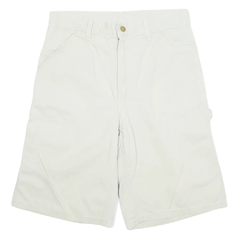 CARHARTT Carpenter Mens Cargo Shorts Beige M W30