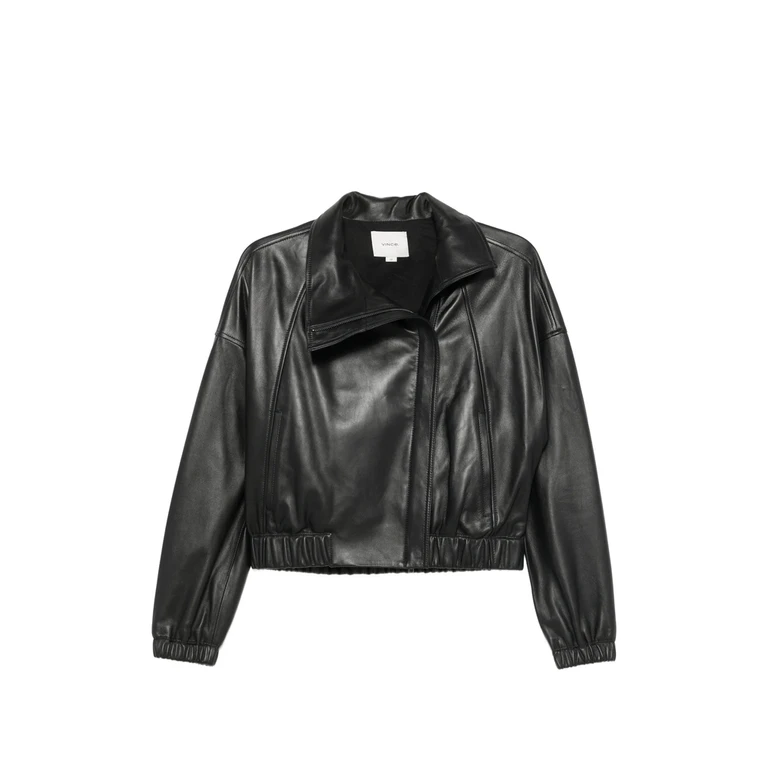 Leather Bomber Jacket