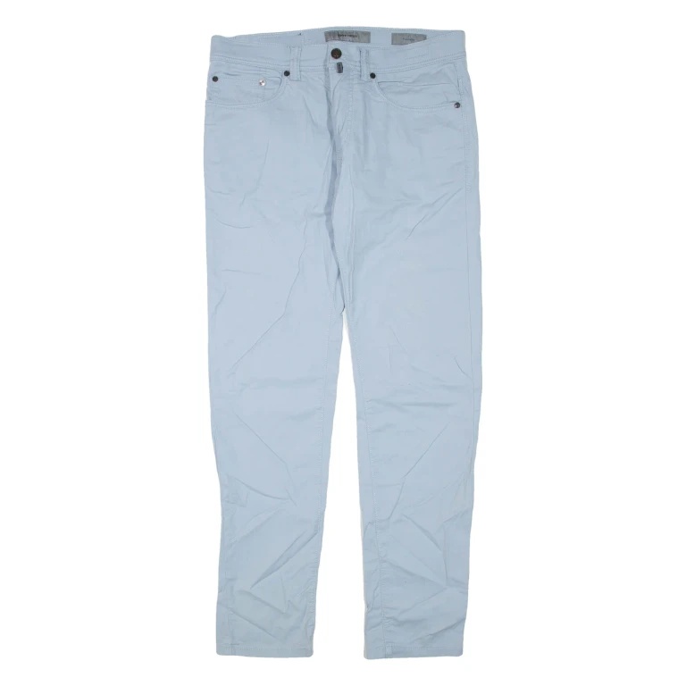 PIERRE CARDIN Mens Trousers Blue Regular Skinny W32 L32