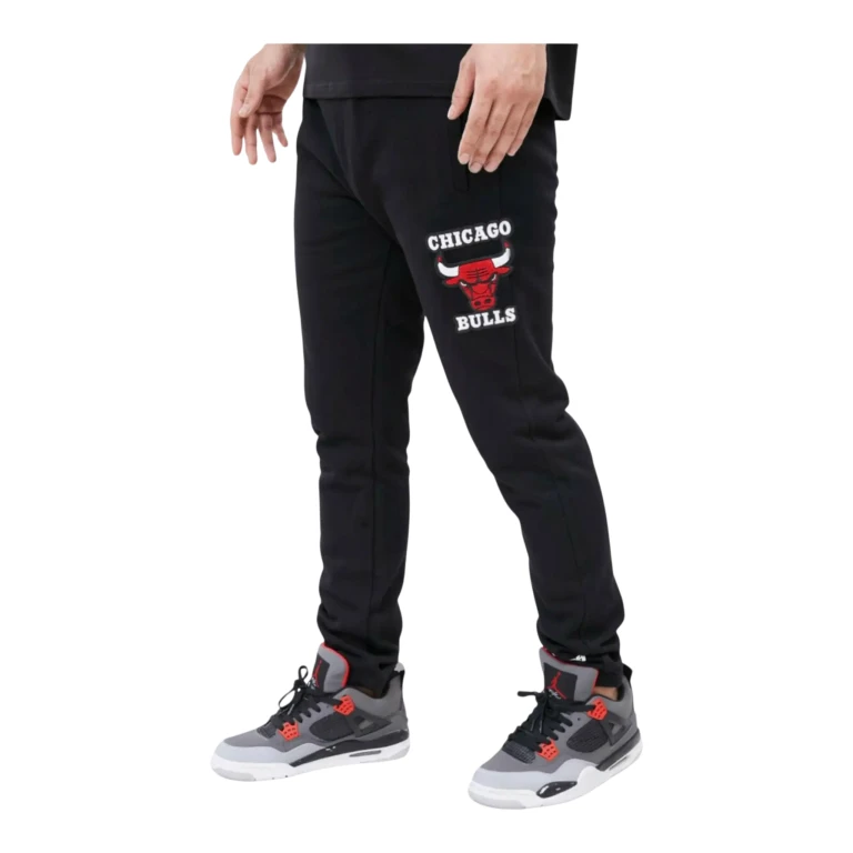 NBA Chicago Bulls Retro Classic Men Sweatpants Black