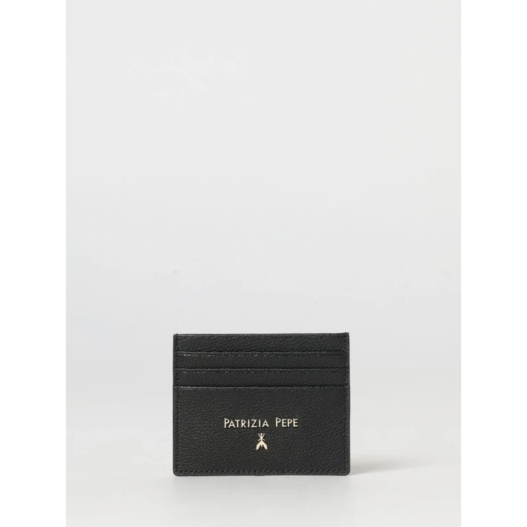 Flat Grained Leather Card Holder with Seven Slots and Lettering Logo (CQ7001L001K103)