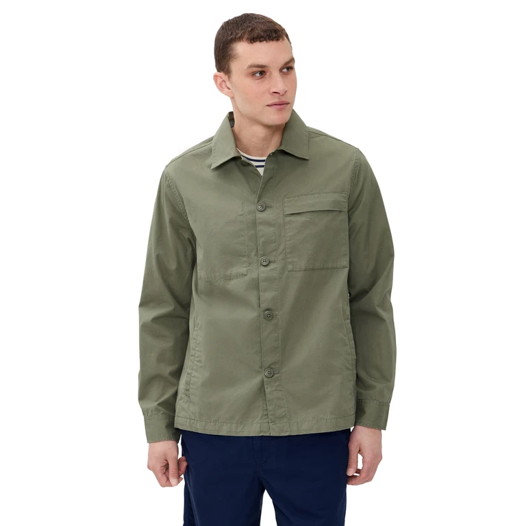 Barbour Barbour Sherburn Cotton Overshirt Dusty Olive M