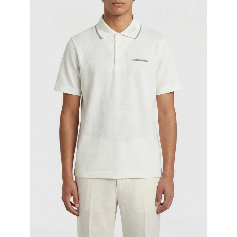 CASABLANCA Polo Shirt Men color White (MSP26JTP24301)
