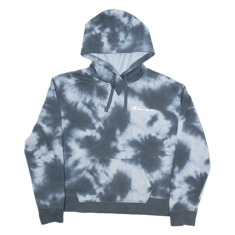 CHAMPION Womens Grey Hoodie L