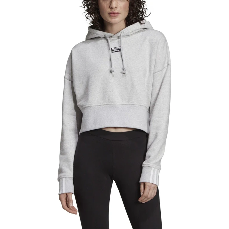 Women's 3-Stripes Cropped Hoodie Sweaters
