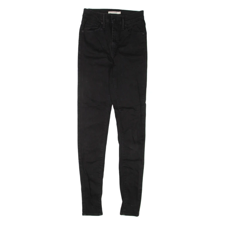 LEVI'S Mile High Womens Jeans Black Regular Skinny W25 L32
