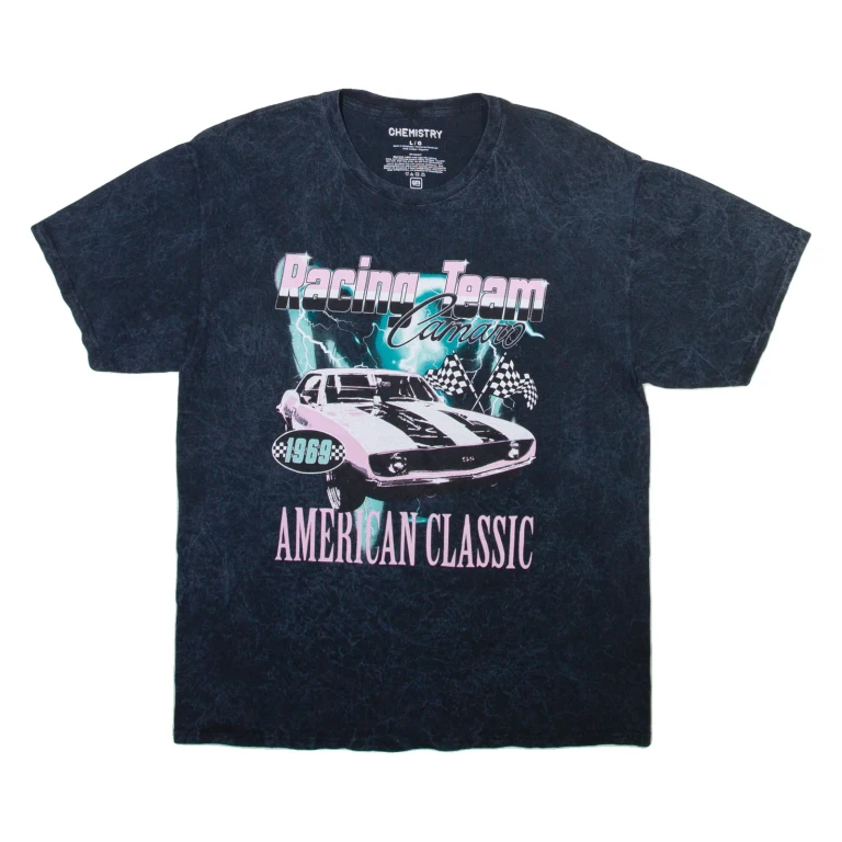 CHEMISTRY Racing Mens T-Shirt Blue USA L