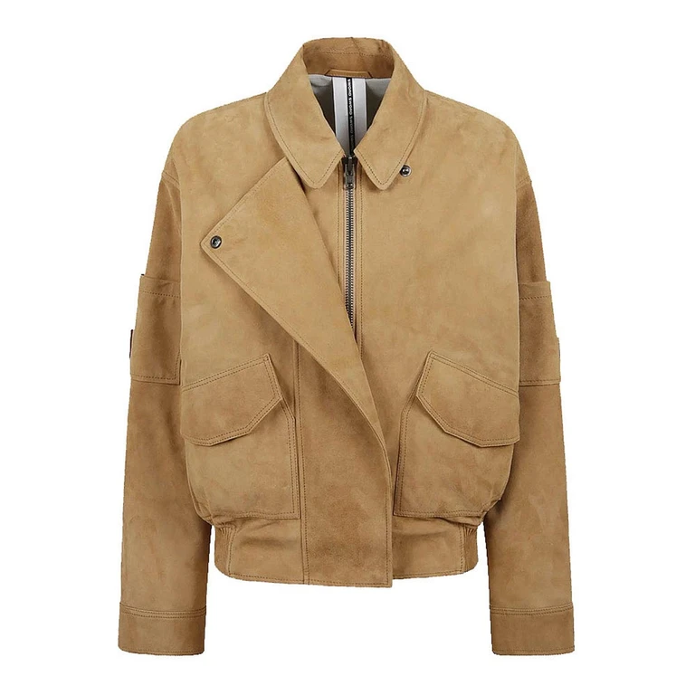 S. W.O. R.D 6.6.44 Blouson En Cuir - Beige (SE268202SUEC129)