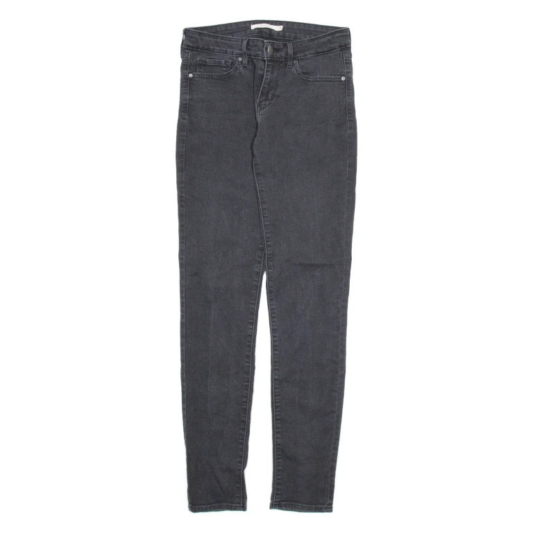 LEVI'S 711 Skinny Womens Jeans Black Regular Skinny W26 L32