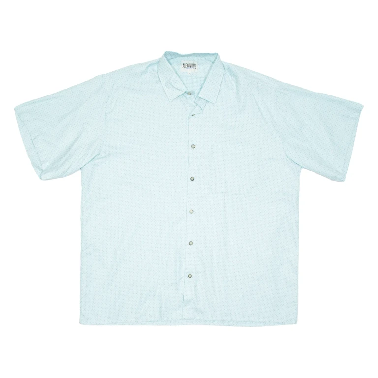 Mens Shirt Blue Spotted XL