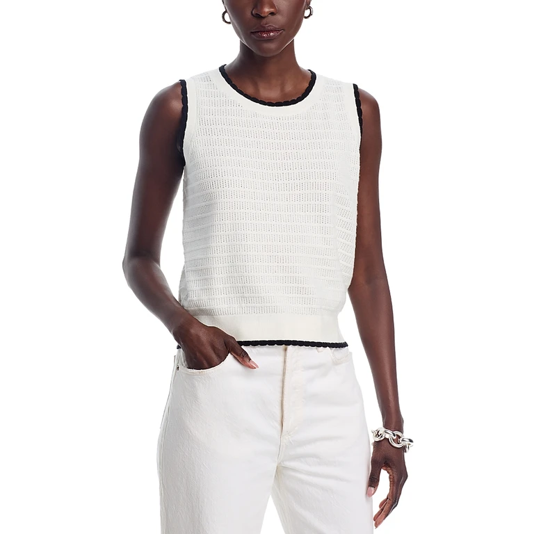 Sioni Sleeveless Tip Sweater Top