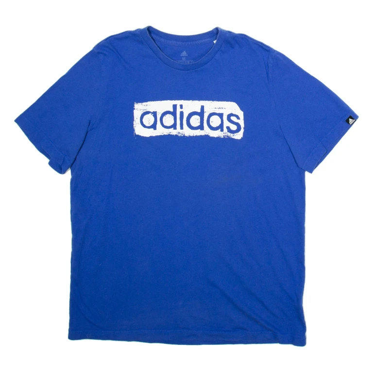 ADIDAS Mens T-Shirt Blue M