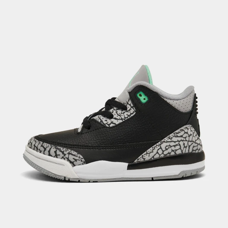Toddlers Air Jordan Retro 3 'Green Glow (Td)'