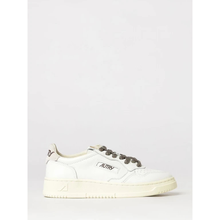 Medalist Low Bicolor Leather Sneakers with Perforated Toe (AULWSW05)