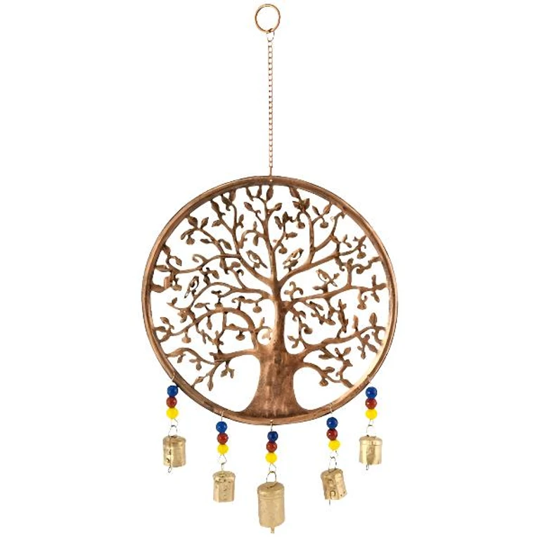 Tree of life chime brass bells