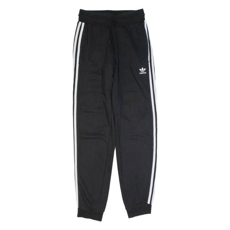ADIDAS Mens Joggers Black Tapered S W24 L29