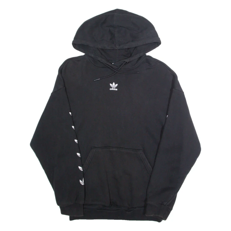 ADIDAS Womens Black Hoodie XS