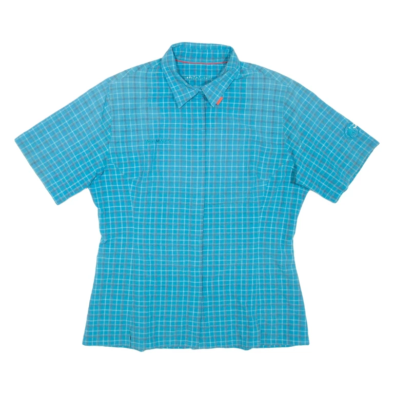 MAMMUT Womens Shirt Blue Check M