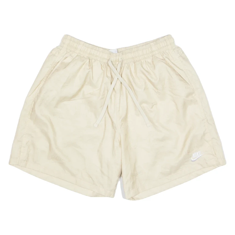 NIKE Mesh Lined All Over FOOD Print Mens Swimming Shorts Cream Relaxed L W29