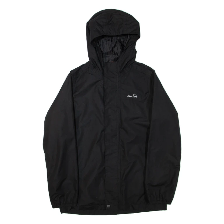 PETER STORM Mens Jacket Black Hooded S