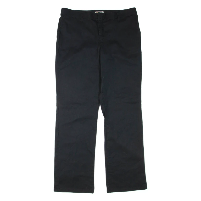 DICKIES Womens Trousers Black Regular Bootcut W34 L32