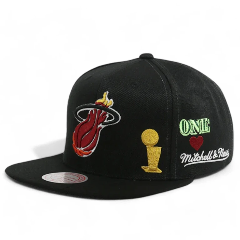 Men's NBA Hyperlocal Snapback Hwc Heat Snapback Caps