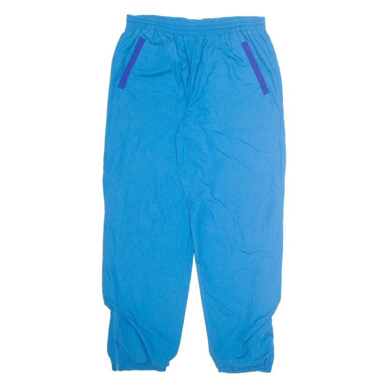 Mens Track Pants Blue Tapered XL W34 L32