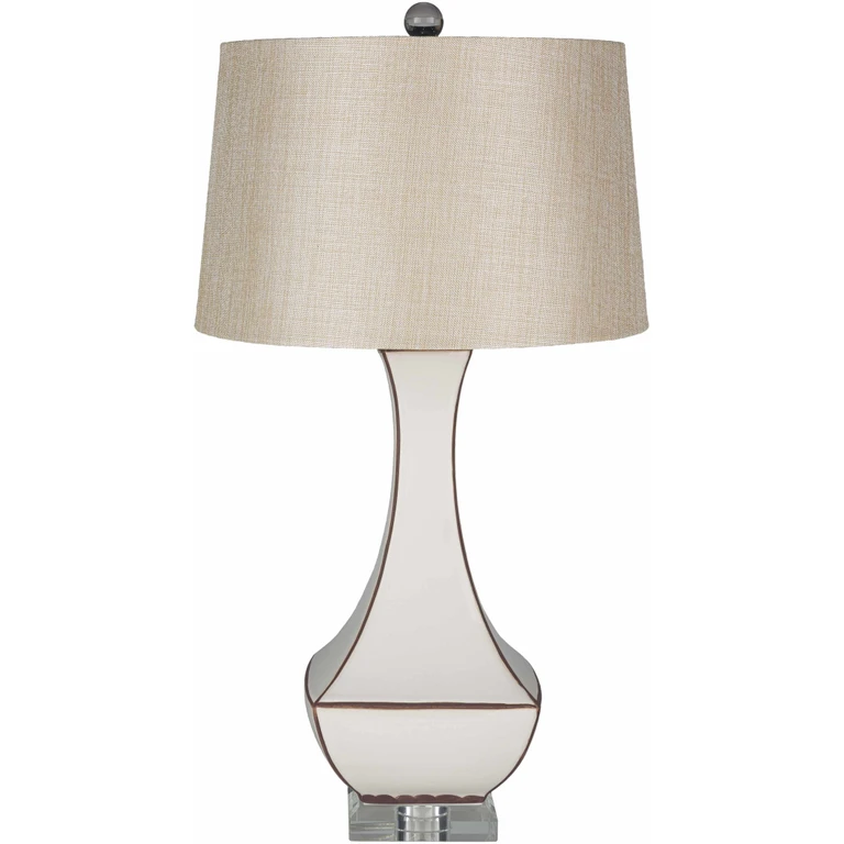 Tuka Tan Ceramic Table Lamp - Clearance