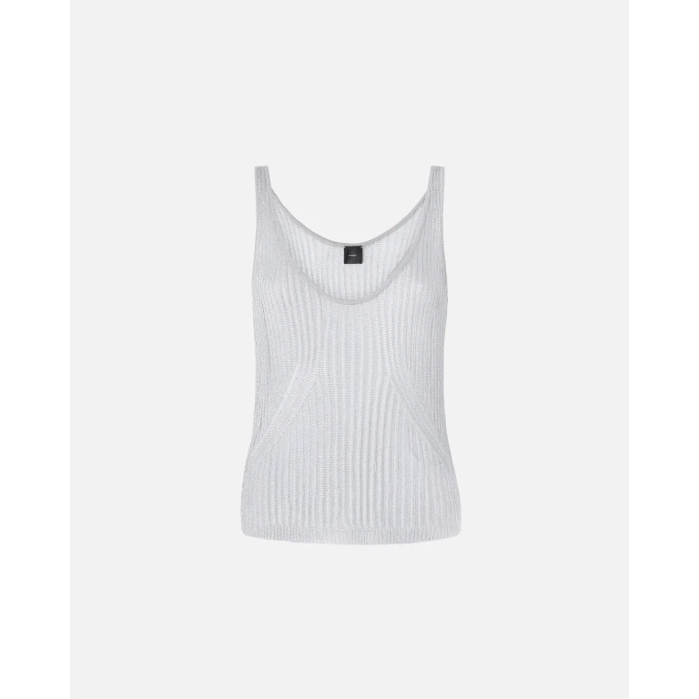 Pinko - Débardeur en maille transparente - M
