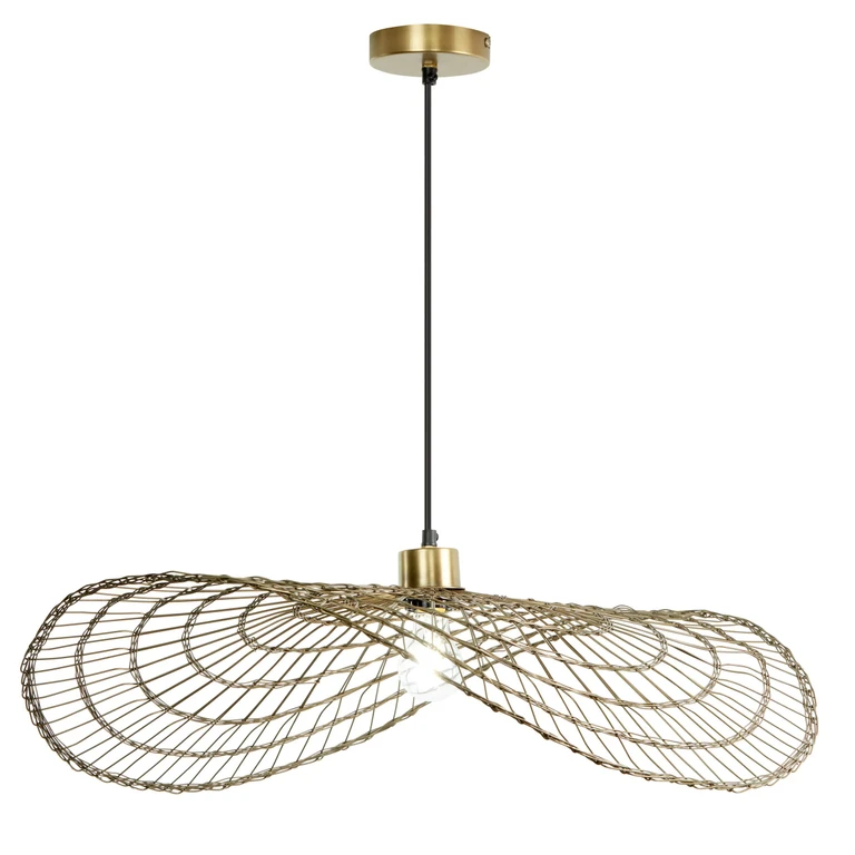 Wavy Metal Hanging Pendant