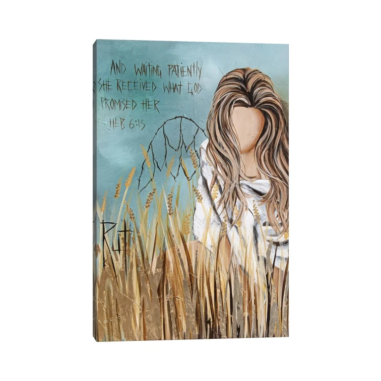 And Waiting Patiently by Ruth's Angels - Canvas Gallery Wrap