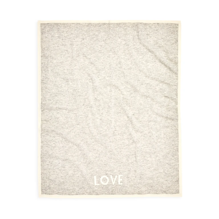 Bloomie's Unisex Love Cashmere Baby Blanket