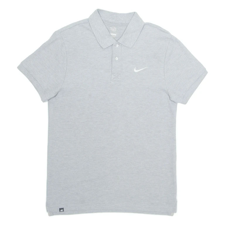 NIKE Mens Polo Shirt Grey M