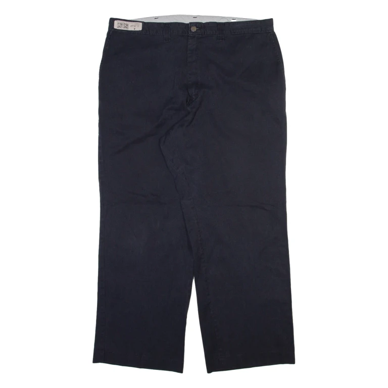 DICKIES Mens Trousers Black Regular Straight W40 L30
