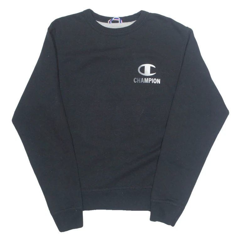 CHAMPION Mens Sweatshirt Black S