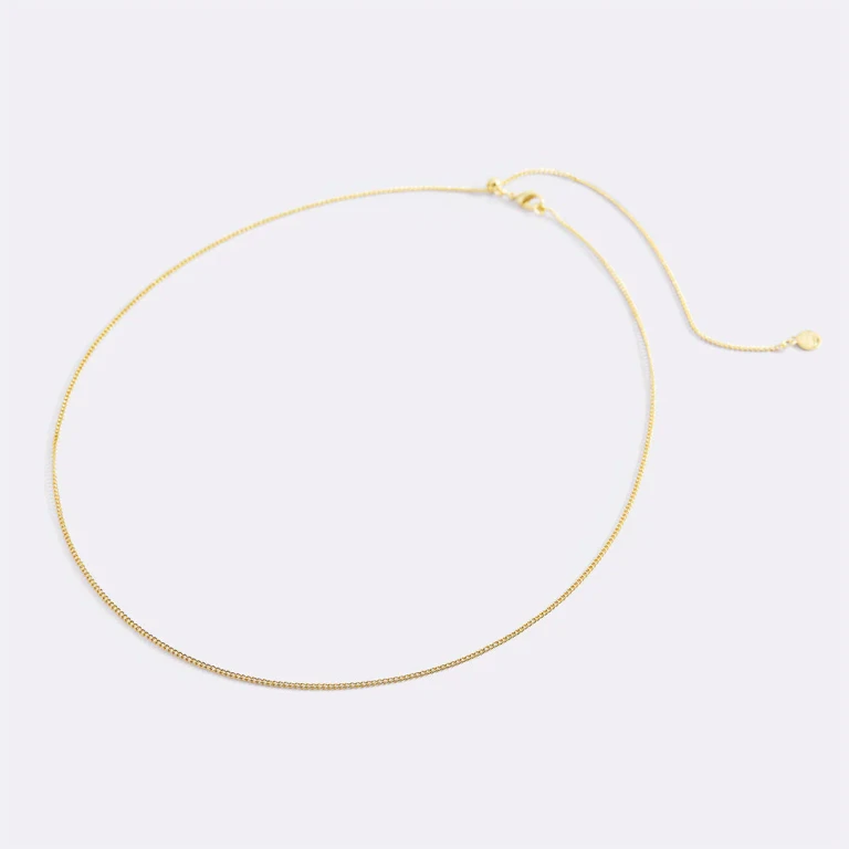 Italian Milano Sterling Silver Adjustable Chain Necklace