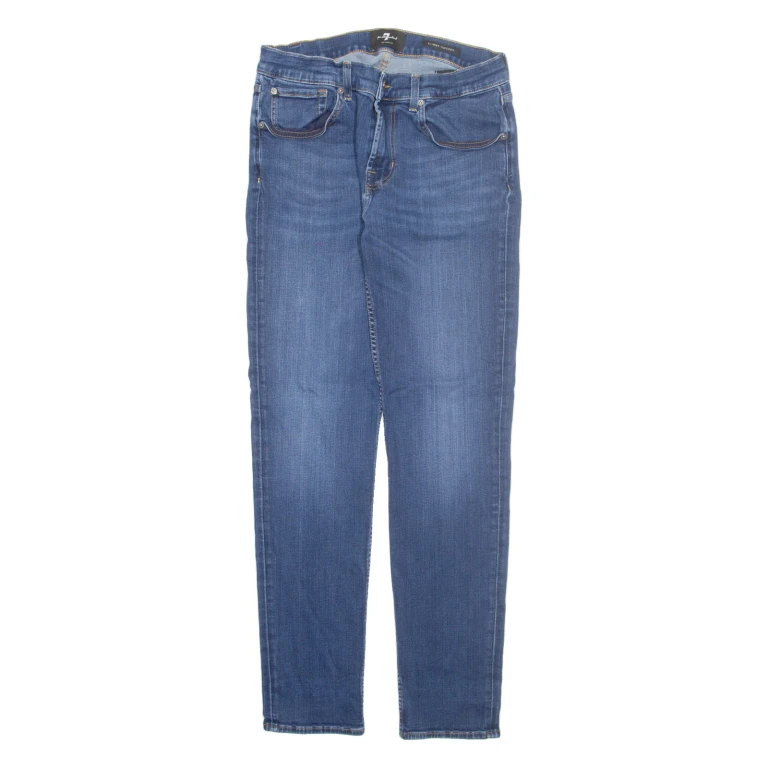 7 FOR ALL MANKIND Womens Jeans Blue Slim Tapered W28 L31