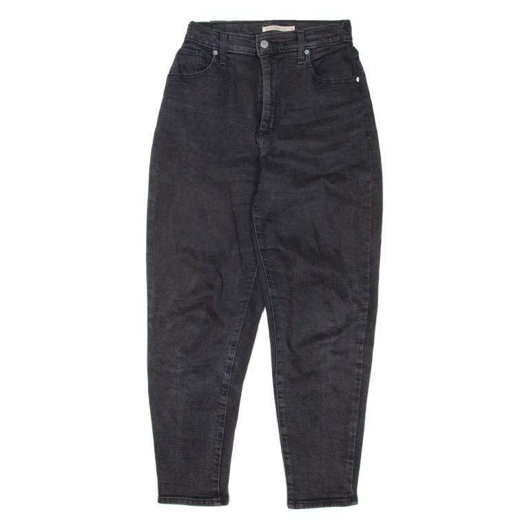 LEVI'S High Waisted Womens Jeans Grey Regular Mom W26 L27